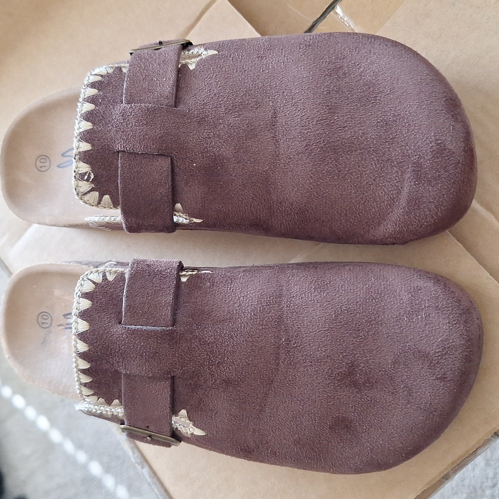 Sevens 7 Women's Size 10 Brown Slip On Sitch Clogs - Picture 2 of 5